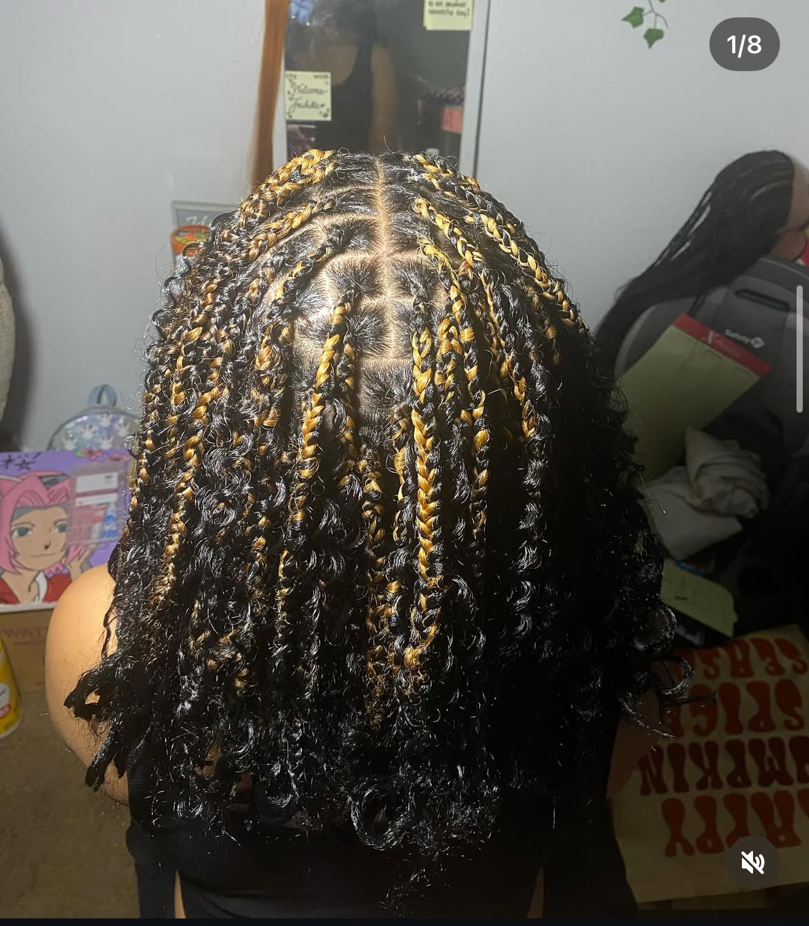 Boho Knotless Bob