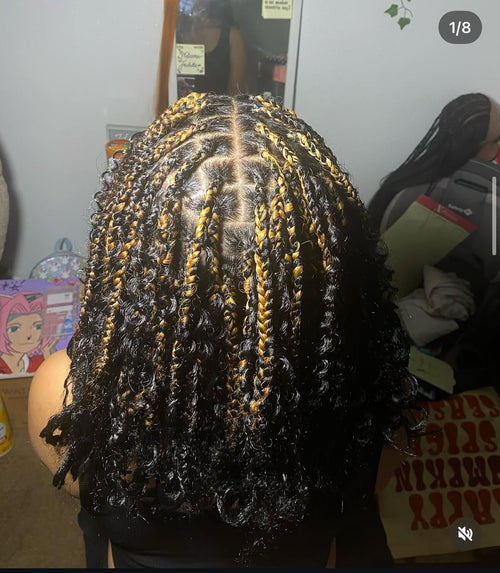 Boho Knotless Bob